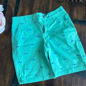 Cat&Jack Green Sharkie Preppy Shorts